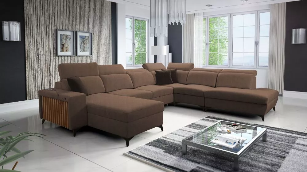 Dīvāns Bartone 10 Standard · Brūns · 300 × 361 × 83 cm