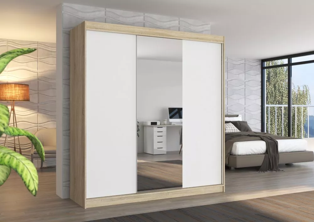 Skapis Santiago Mirror · 200 × 58 × 215 cm