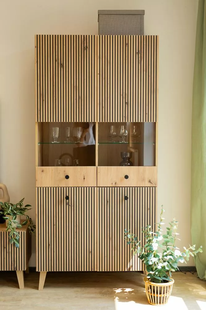 Sekcija Berlin R4D Korpusa krāsa: ozols artisan, · 90 × 42 × 190 cm