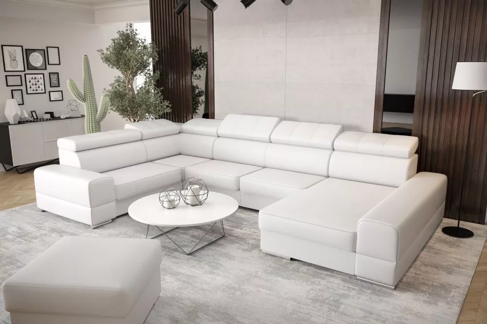 Dīvāns Royal Max 2 standard · Balts · 230 × 375 × 79 cm