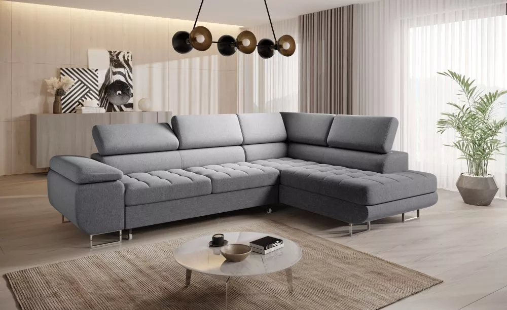 Dīvāns Corner Benjamin 155 standard · Grafīts · 201 × 271 × 72 cm