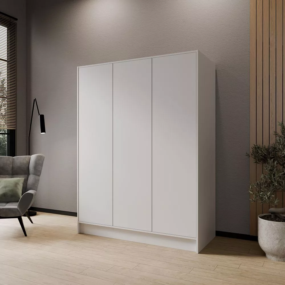 Skapis Gala 150 · Balts · 150 × 51 × 200 cm