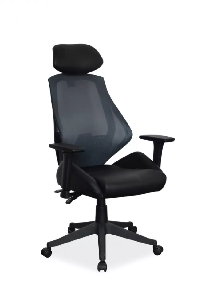 Datorkrēsls Q-406 · Melns · 67 × 52 × 102 cm
