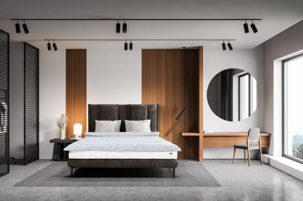Gulta Ibiza Monolith Standard Guļamvietas platums: 180 cm, Guļamvietas garums: 200 cm, · Tumši brūns · 210 × 210 × 110 c