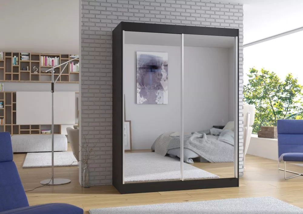 Skapis Florest · Melns · 150 × 58 × 200 cm