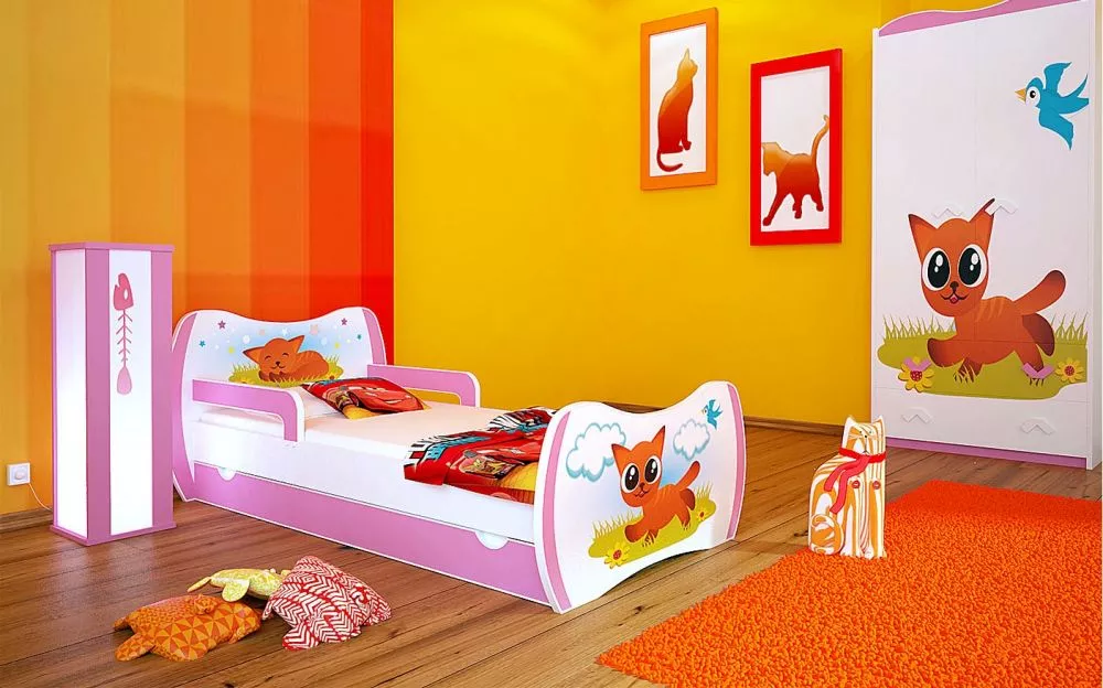 Bērnu gulta Dream L04 160x80 DM20 ar stelāžu Guļamvietas platums: 80 cm, Guļamvietas garums: 160 cm, · 104 × 164 × 71 cm