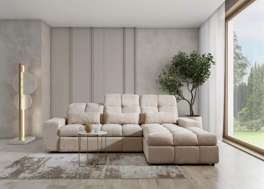 Dīvāns Magnelio Mini Standard · Bēšs · 205 × 267 × 87 cm