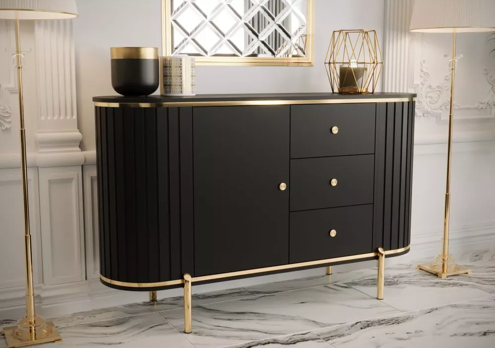 Kumode New York · Melns · 151 × 40 × 86.5 cm