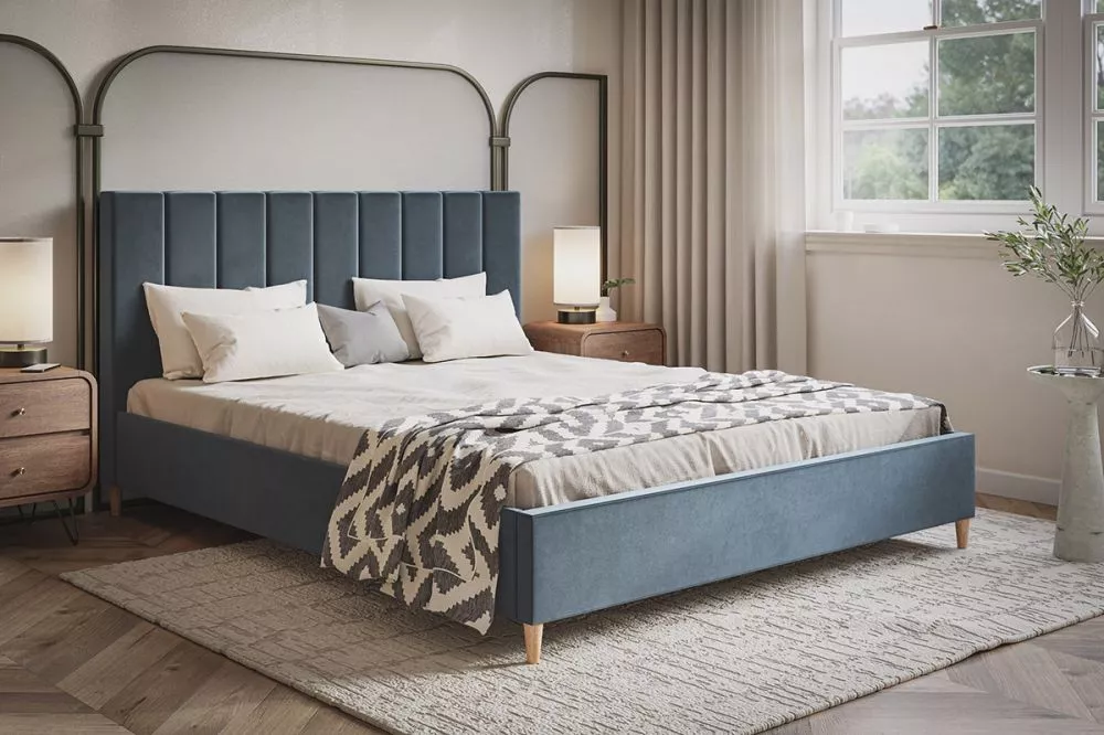 Gulta Lux 2 standard ar stelāžu Guļamvietas platums: 160 cm, Guļamvietas garums: 200 cm, stelāžas tips: koka, · Grafīts 