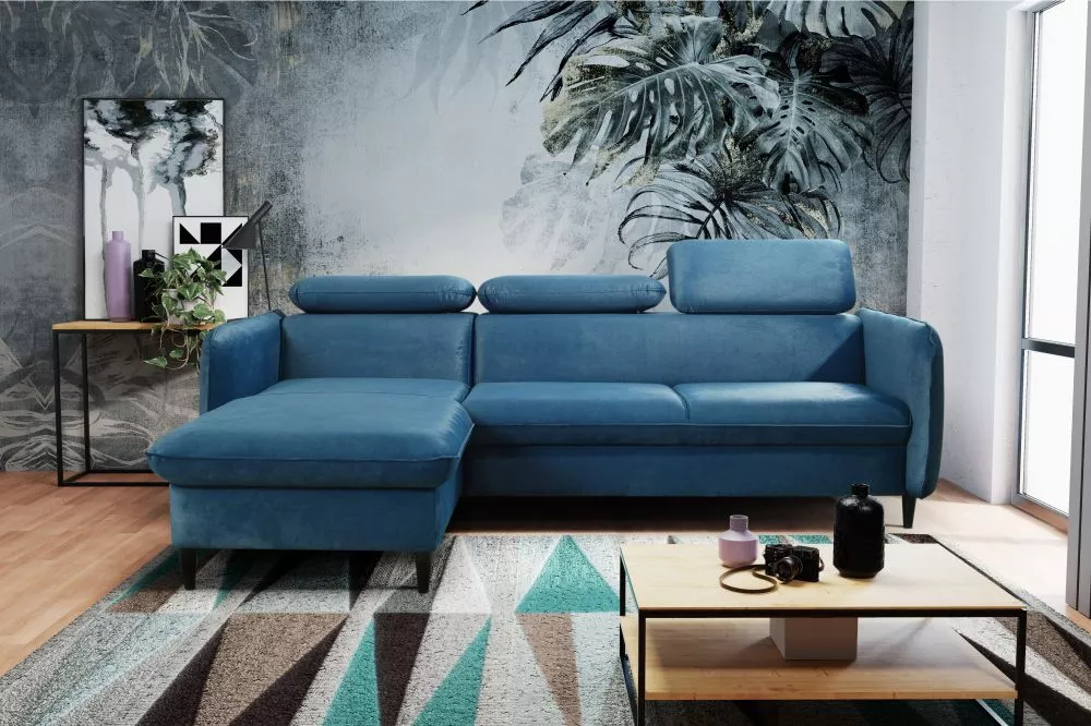Dīvāns Mono Comfort Standard · Zils · 179 × 235 × 95 cm