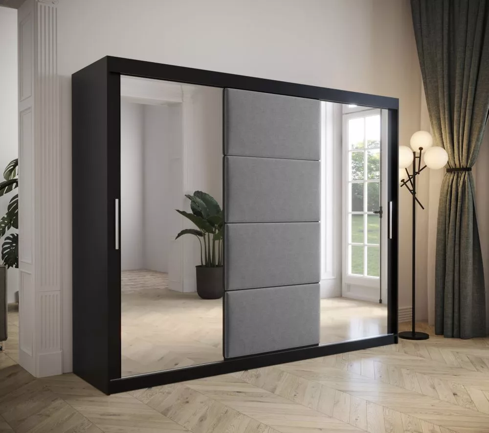 Skapis Tapi Black · 250 × 62 × 200 cm