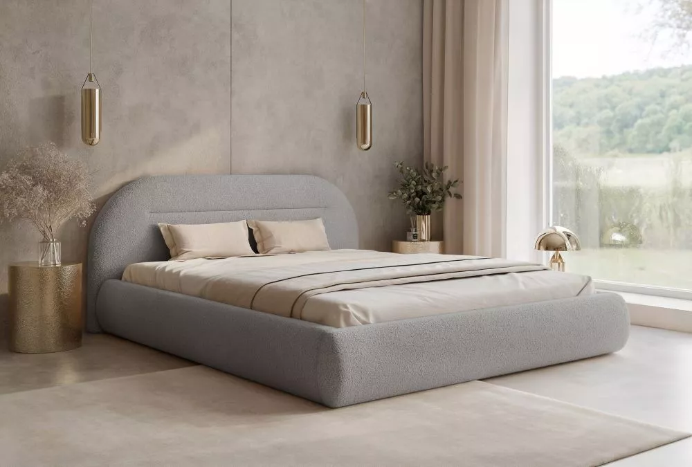 Gulta Amelia Standard ar stelāžām Guļamvietas platums: 160 cm, Guļamvietas garums: 200 cm, stelāžas tips: koka, · Gaiši 