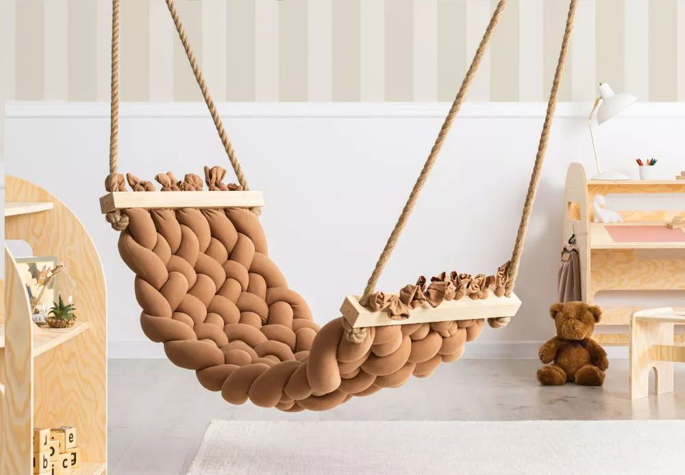Šūpuļtīkls Adeko Ha · Brūns · 61 × 125 cm