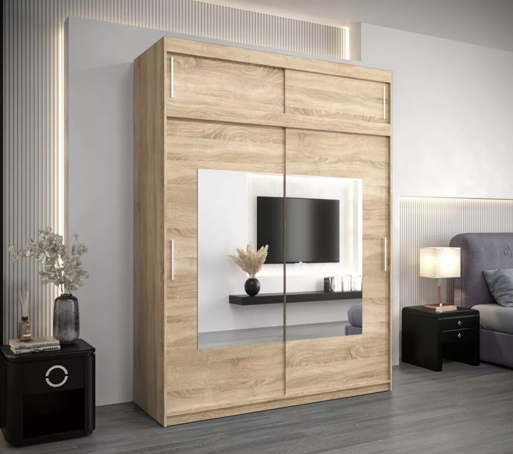 Skapis Torino SZ Premium · Sonoma · 180 × 62 × 240 cm