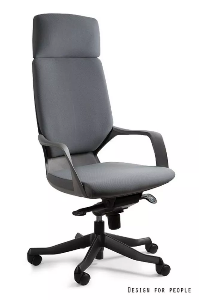 Datorkrēsls Apollo L Korpusa krāsa: pelēks, Elementu krāsa: melns, Sēdvietas platums: 50 cm, · 63 × 48 × 118 cm