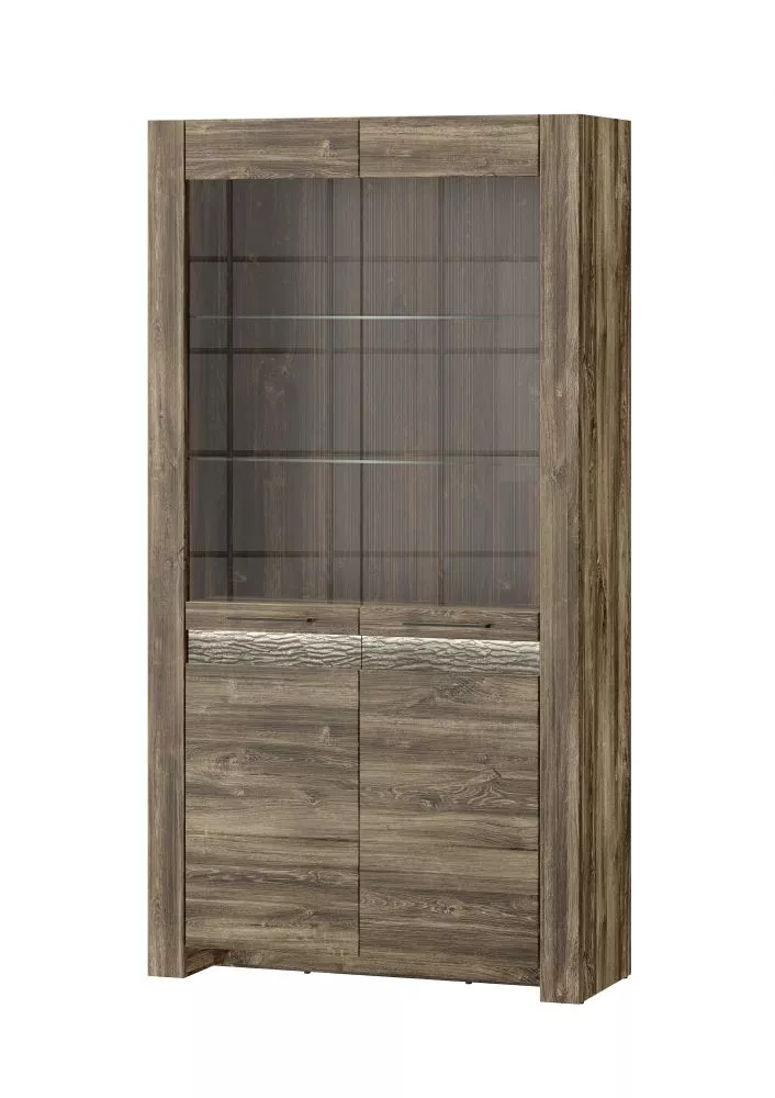 Sekcija Belveder 12 · Ozols stirling · 102 × 40 × 194 cm