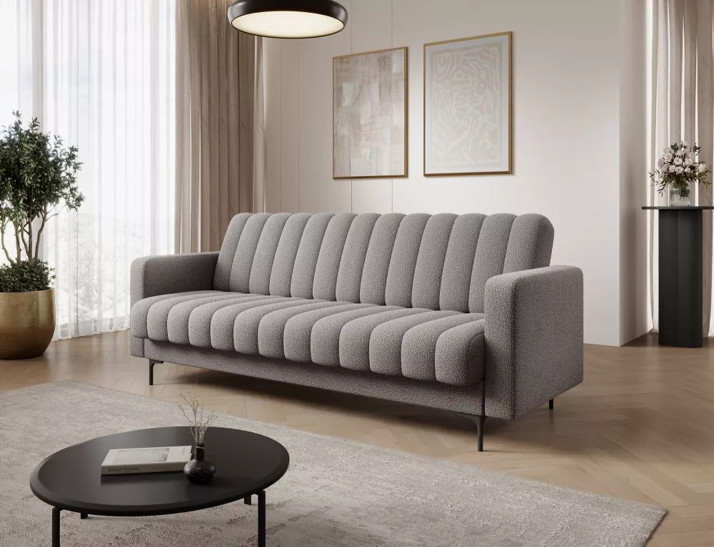 Dīvāns Roneyy Standard · Pelēks · 89 × 212 × 86 cm