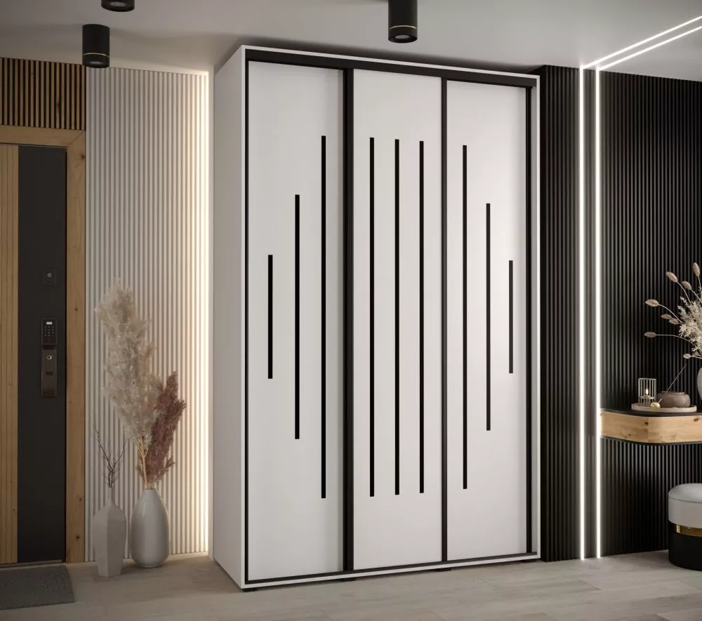 Skapis Cannes 12 · Balts · 150 × 60 × 205.2 cm