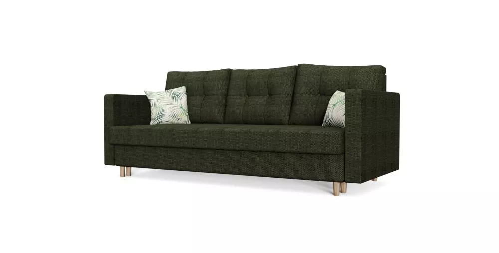 Dīvāns Royal Lux standard · Tumši zaļš · 85 × 216 × 90 cm