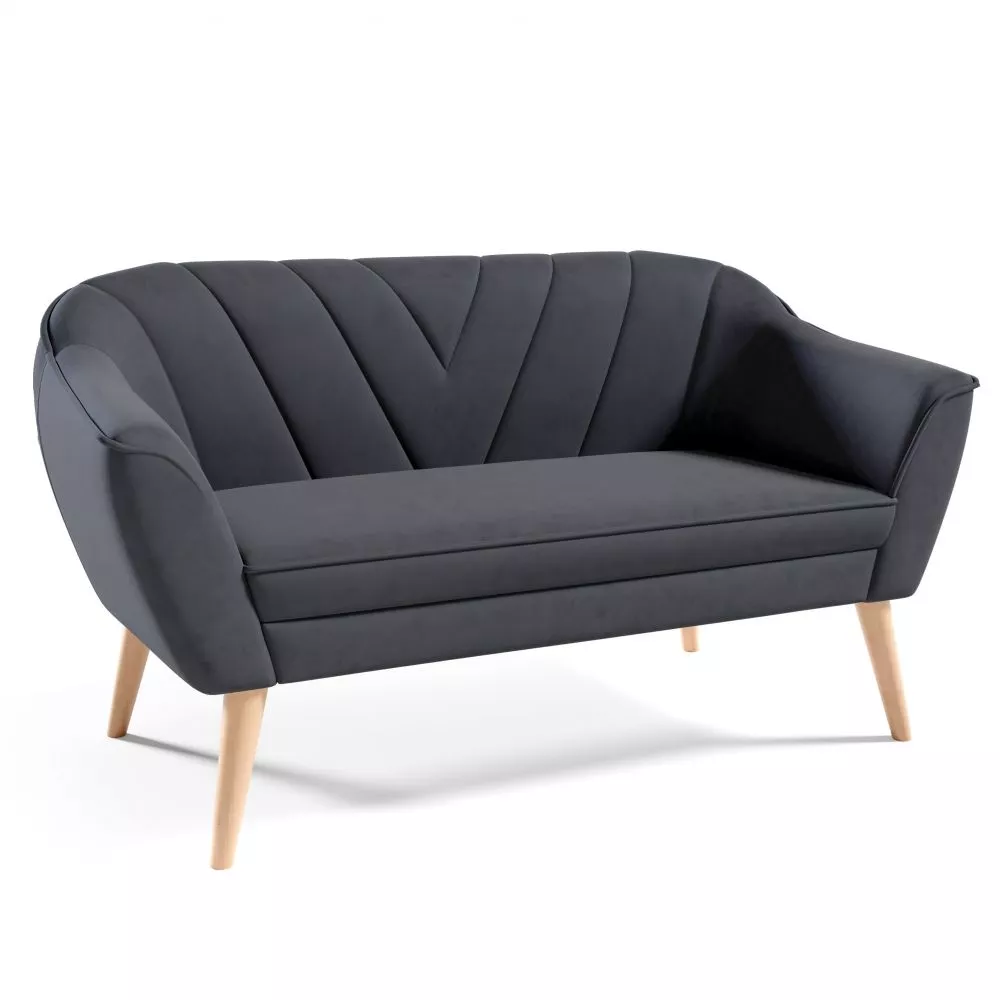 Dīvāns Sofa Flora 205 standard · Grafīts · 71 × 150 × 75 cm
