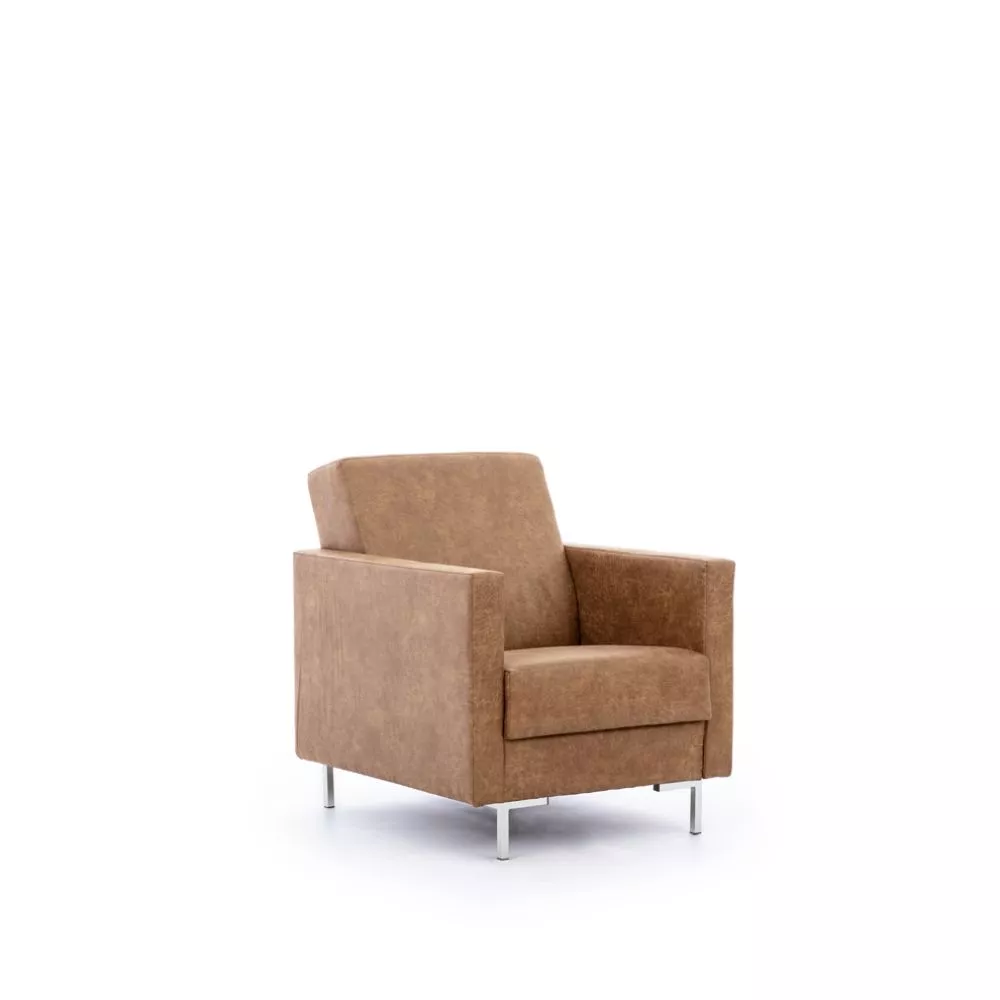 Mīksts krēsls Solvo 1S Standard Sēdvietas dziļums: 52 cm, · Brūns · 75 × 90 × 91 cm