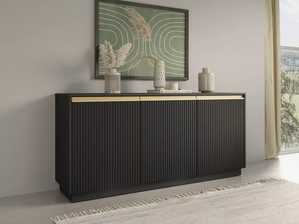 Kumode Royal K-154 · Melns · 153.4 × 39 × 71.6 cm