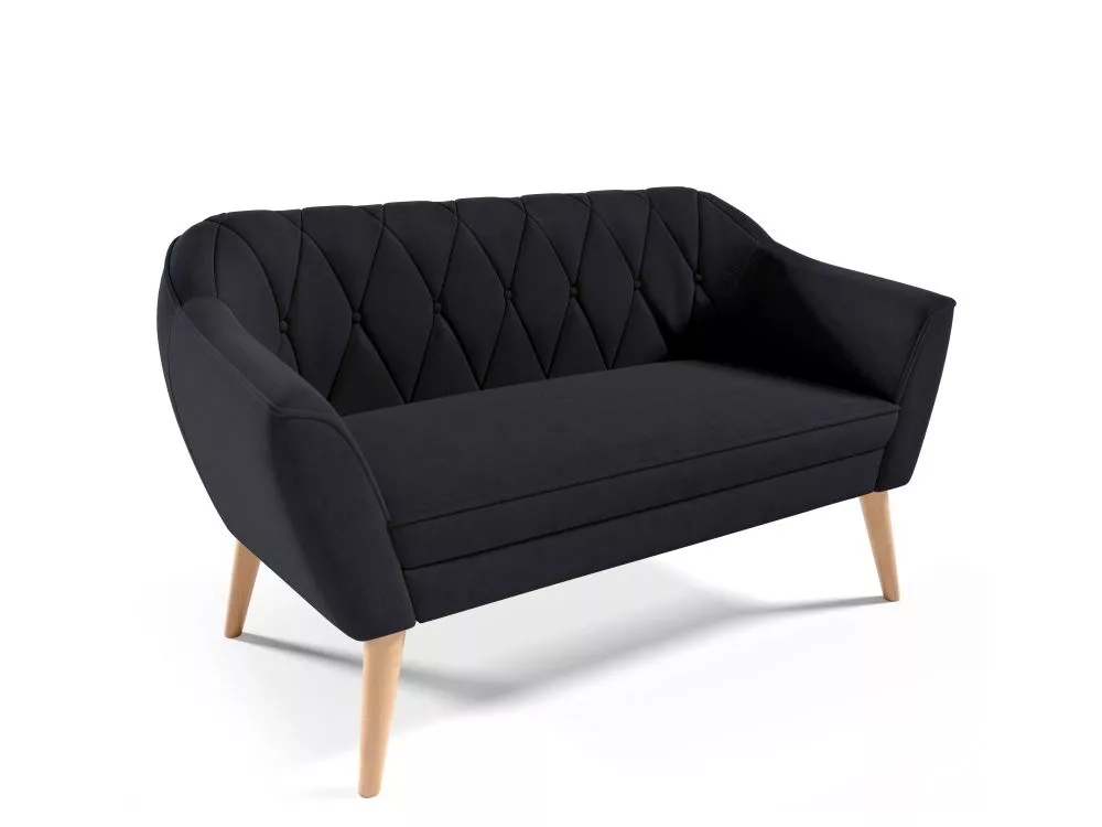 Dīvāns Sofa 182 standard · Melns · 72 × 141 × 75 cm