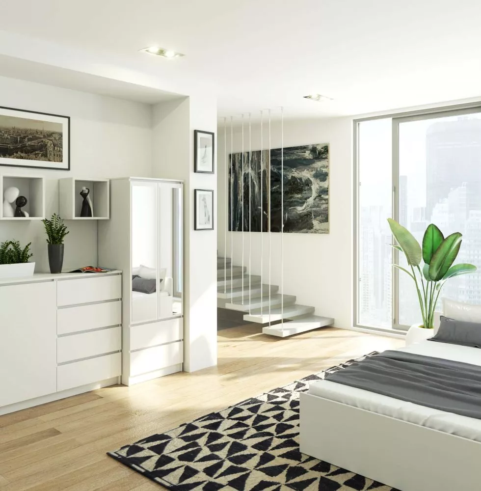 Skapis Star S60 Mirror · 60 × 51 × 180 cm