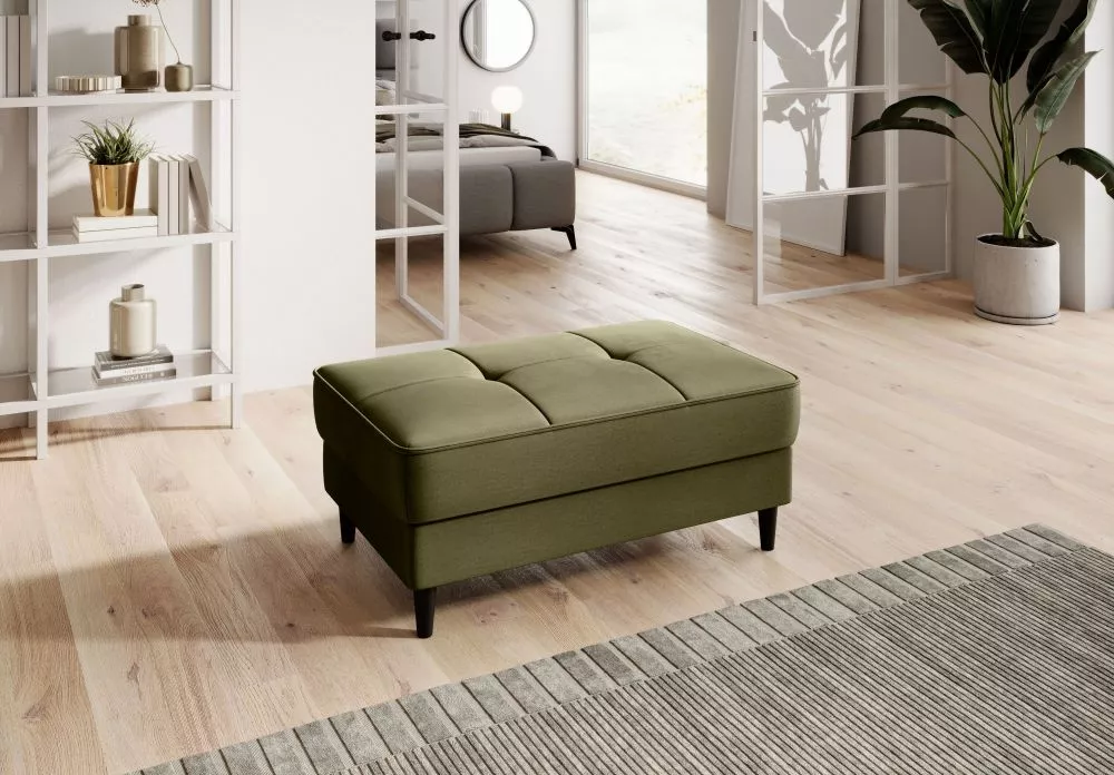 Pufs Bellis P Premium Standard Auduma numurs: Nube 33, · Olīvu · 97 × 42 × 62 cm