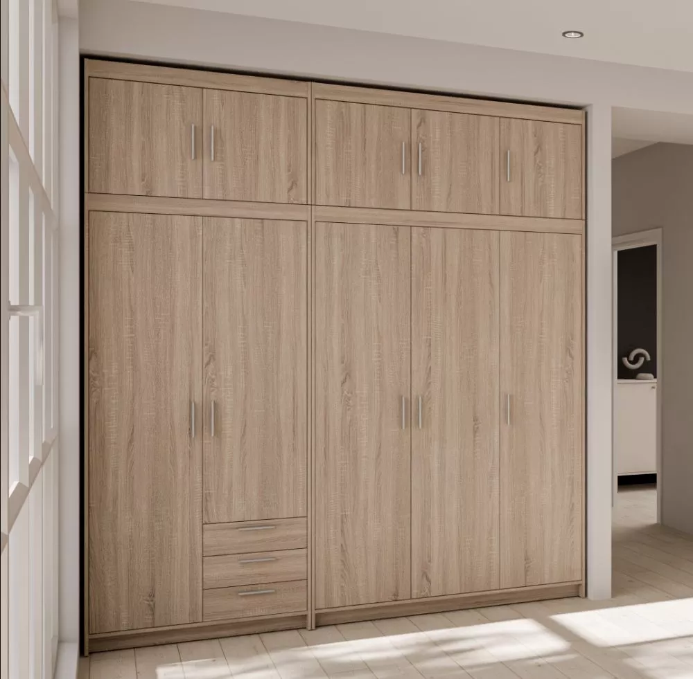 Skapis Elena 2D3S3D · Sonoma · 222.70 × 53 × 245 cm