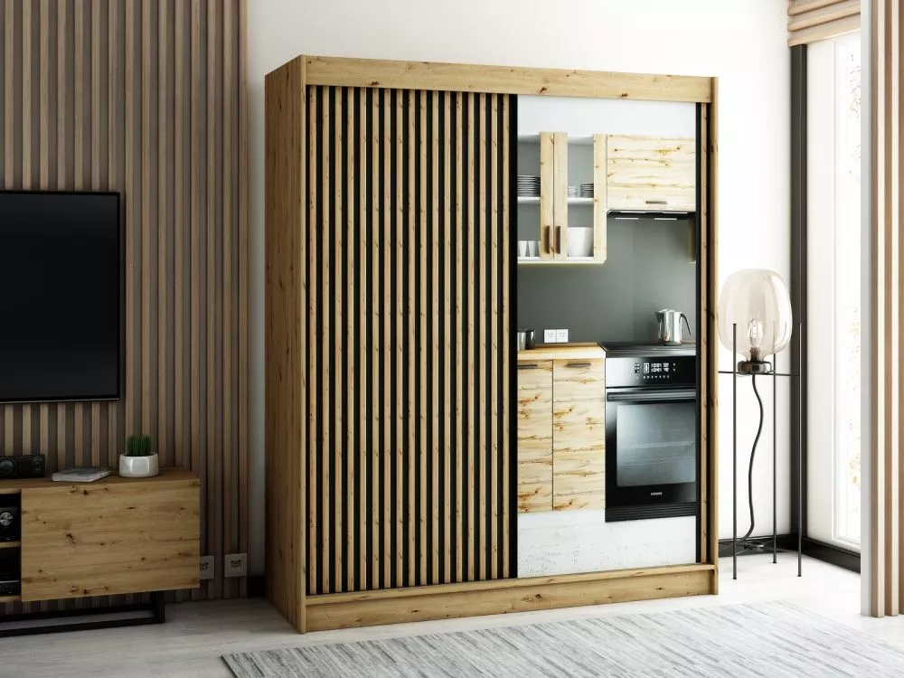 Skapis Lamelo 2 · 180 × 62 × 200 cm