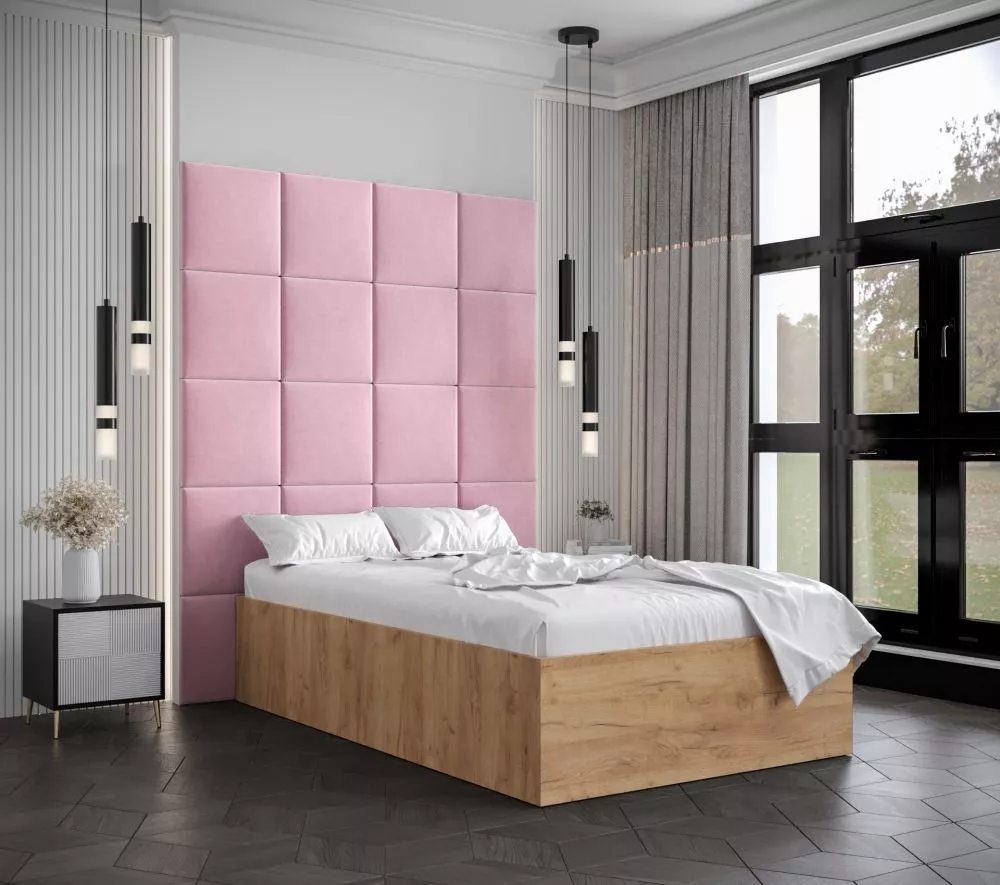 Gulta Bella 3 ar stelāžu Guļamvietas platums: 120 cm, Korpusa krāsa: ozols kraft zelts, Guļamvietas garums: 200 cm, stel