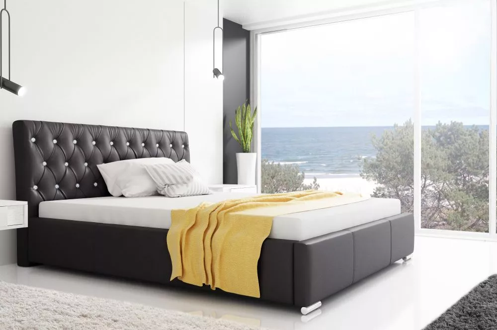 Gulta Retro standard ar stelāžu Guļamvietas platums: 120 cm, Guļamvietas garums: 200 cm, stelāžas tips: metāla, · Melns 