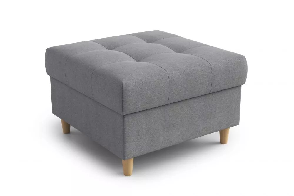 Pufs Pik Standard Auduma numurs: Malmo New 90, · Pelēks · 67 × 46 × 67 cm
