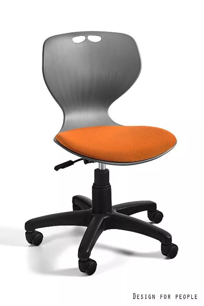 Datorkrēsls Mata Swivel Comfort Korpusa krāsa: pelēks, Elementu krāsa: oranžš, Sēdvietas platums: 40.5 cm, · 43 × 62 × 7
