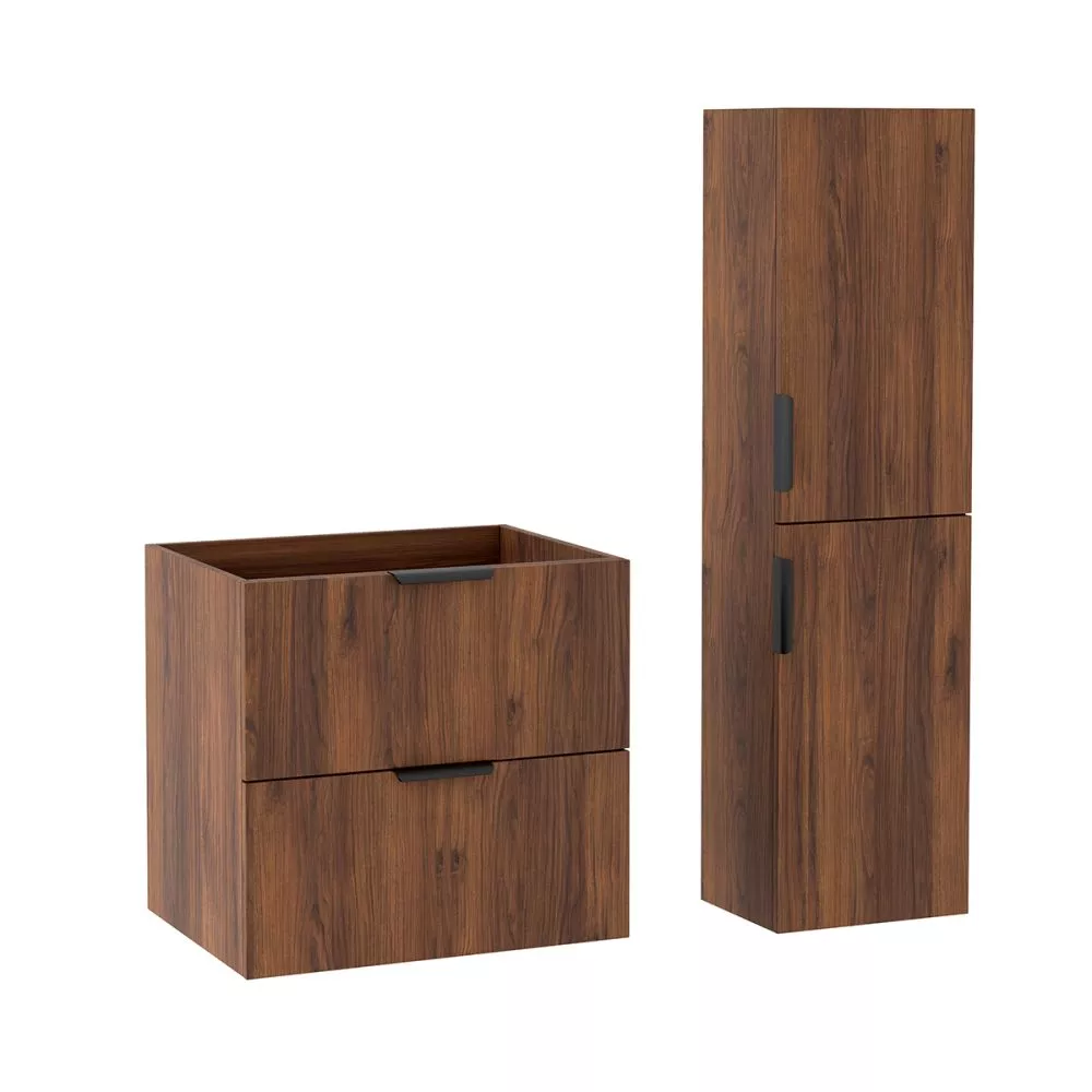 Vannas istabas komplekts Luna 60 Set · Rieksts · 130 × 45.8 cm