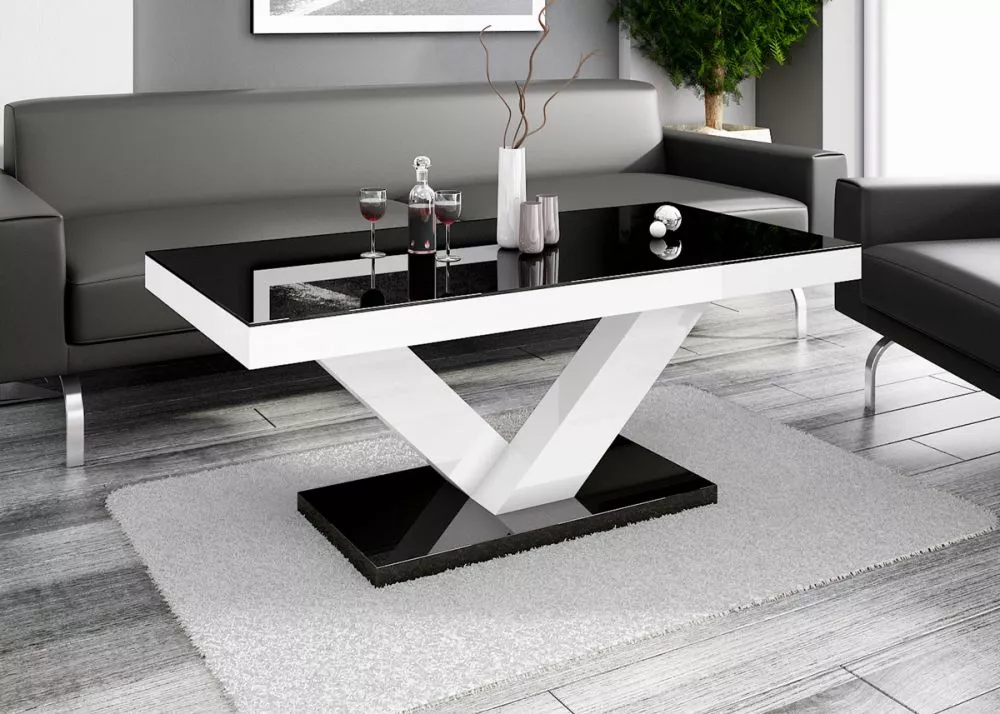 Žurnālgalds Victoria Mini Gloss Korpusa krāsa: balts, · 120 × 60 × 49 cm