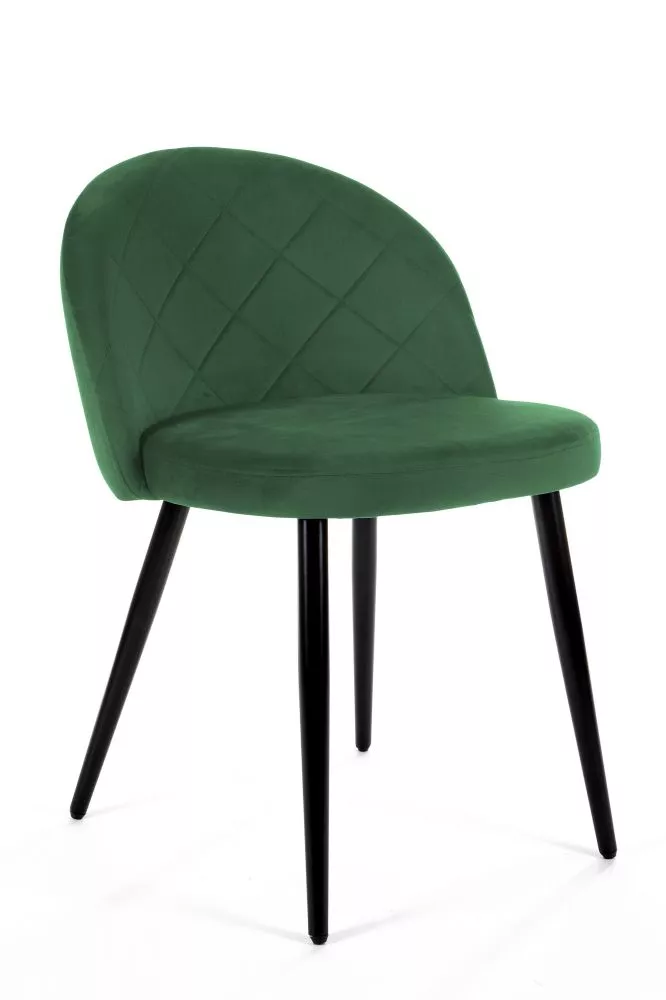 Krēsls SJ.077 Velvet Black Set · Zaļš · 76 × 53 × 55 cm
