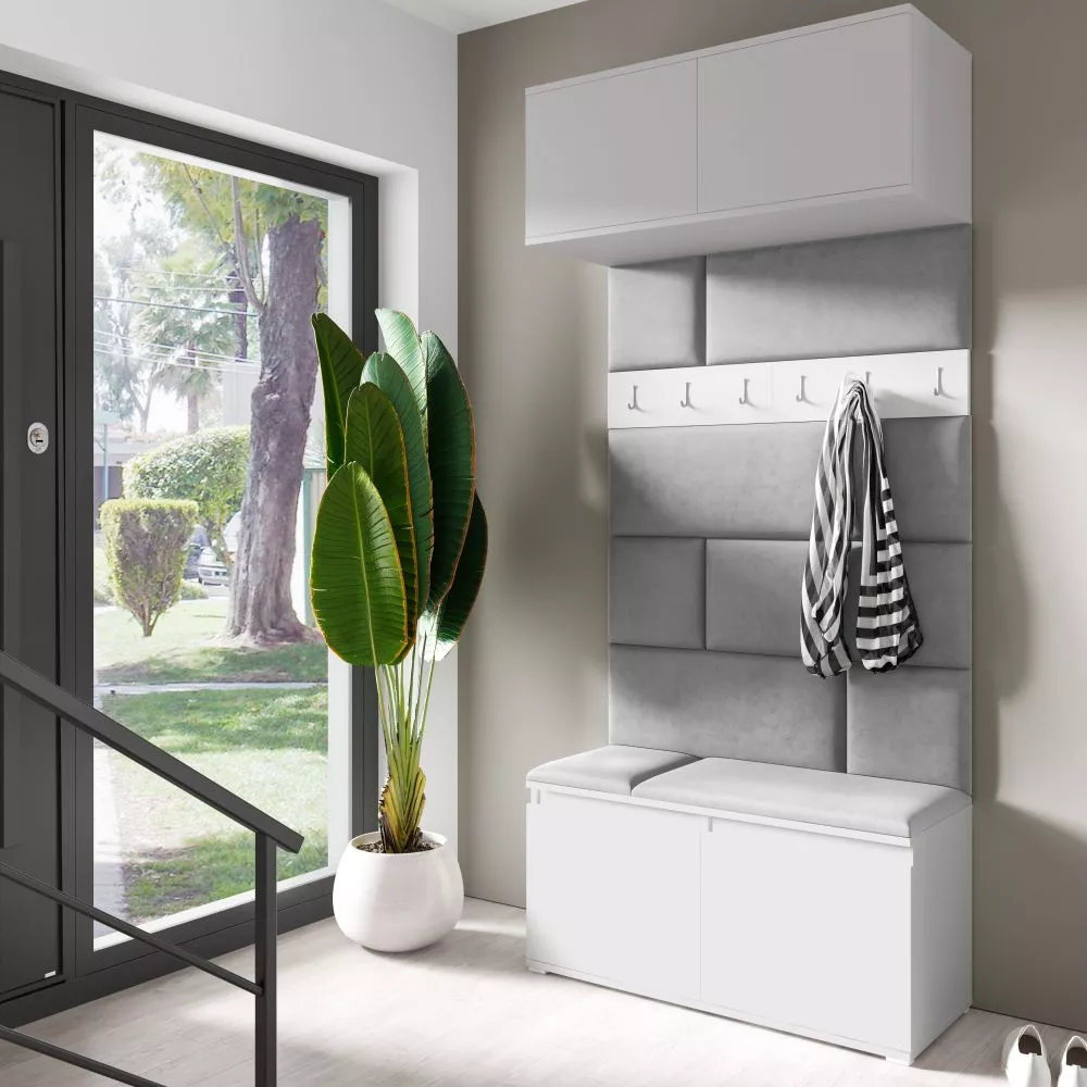 Apavu plaukts Emi 23 Trinity Korpusa krāsa: balts, · 100 × 225 × 40 cm