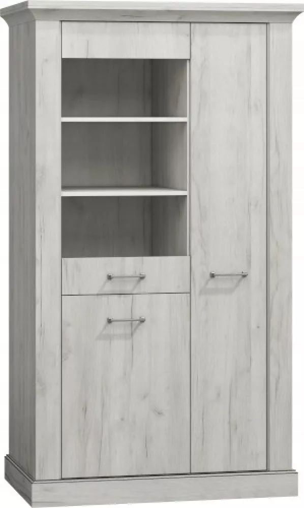 Grāmatu skapis Apollo AP10 · Balts craft · 97 × 42 × 198 cm