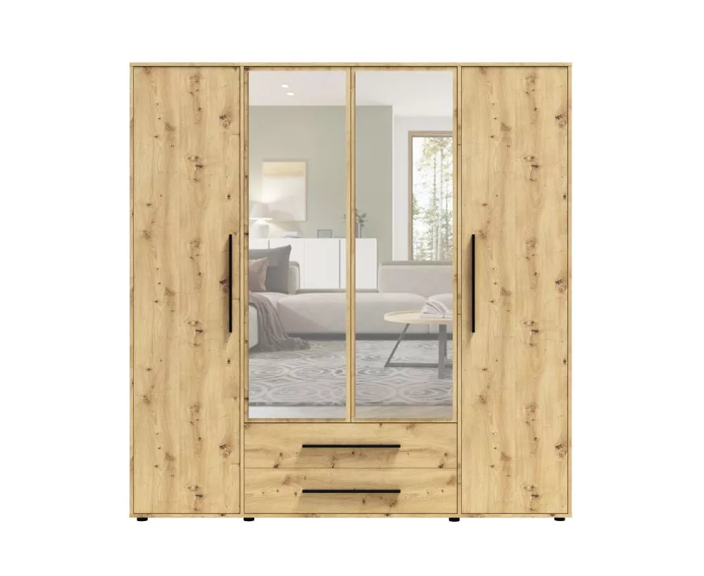 Skapis Maxione MX-13 · Ozols artisan · 198 × 59 × 206 cm