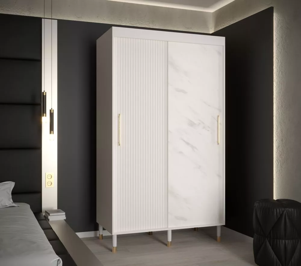 Skapis Calipso Slim Marmur · 120 × 62 × 208 cm