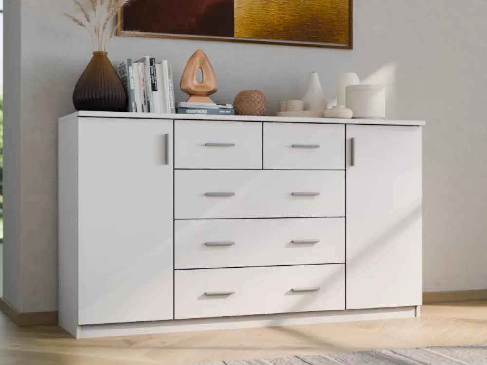 Kumode K 160 · Balts · 160 × 45 × 92 cm