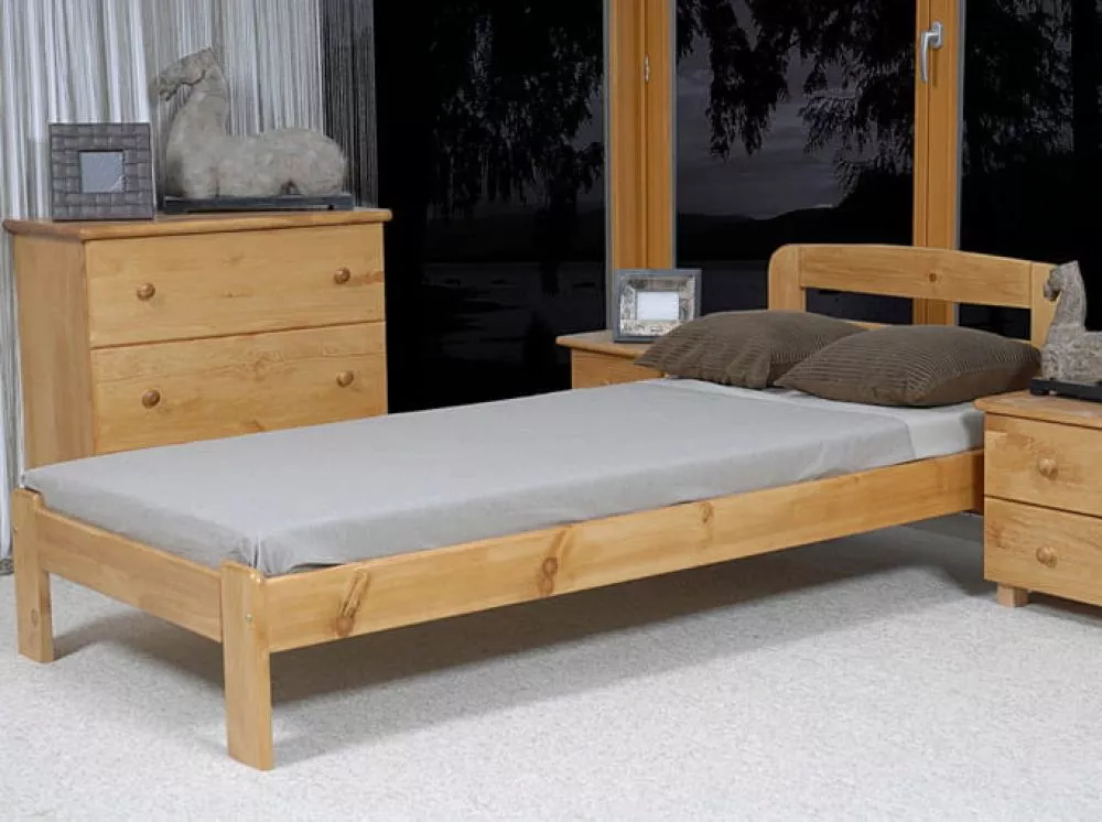 Gulta Sara ar stelāžu Guļamvietas platums: 90 cm, Guļamvietas garums: 200 cm, · Alksnis · 98 × 207 × 25 cm