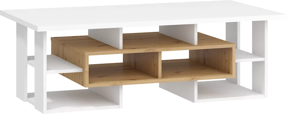 Žurnālgalds Rio 11 Korpusa krāsa: balts, · 130 × 68 × 68 × 44 cm