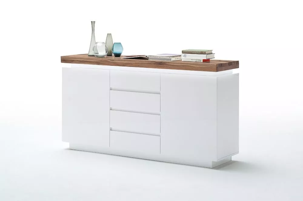 Kumode Romina K2D4S ar LED · 150 × 40 × 81 cm
