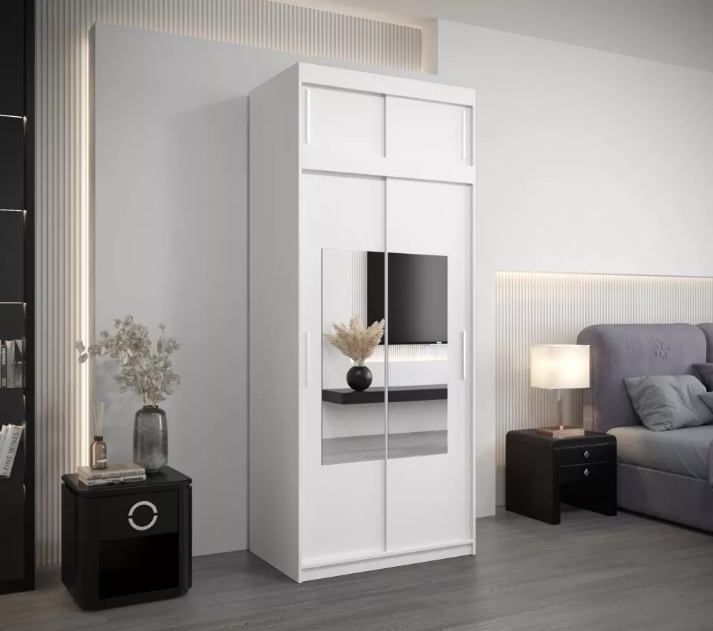 Skapis Torino SZ Premium · Balts · 100 × 62 × 240 cm