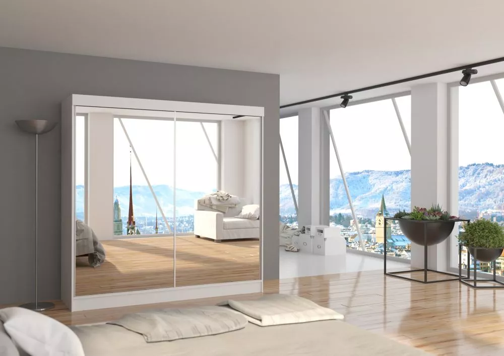 Skapis Laguna · Balts · 200 × 62 × 200 cm
