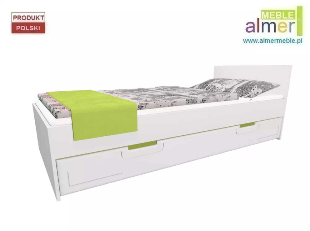 Bērnu gulta Boston C15 ar stelāžu Guļamvietas platums: 90 cm, Guļamvietas garums: 200 cm, · 94 × 204 × 70 cm