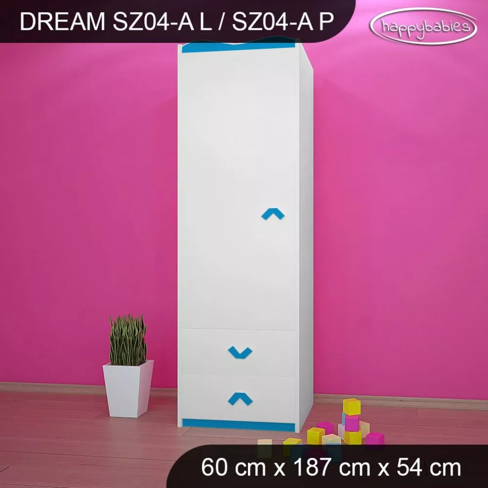 Bērnu skapis Dream SZ04-A · 60 × 54 × 187 cm